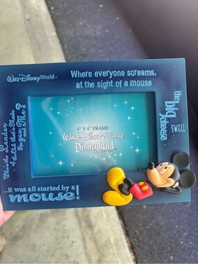 Disney Blue Mickey Mouse Picture Frame